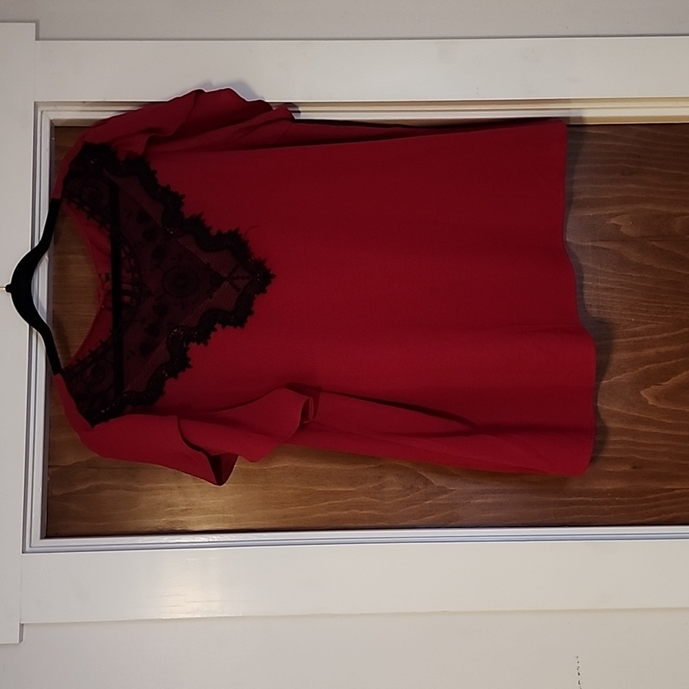 Red 2x with Black Lace